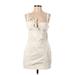 Urban Outfitters Casual Dress - Mini: Ivory Solid Dresses - Women's Size 2