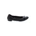 AGL Flats: Ballet Chunky Heel Casual Black Solid Shoes - Women's Size 36.5 - Round Toe