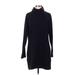 Athleta Casual Dress - Sweater Dress: Black Dresses - Women's Size 2 Tall