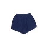 Momentum Performance Outfitters Athletic Shorts: Blue Solid Activewear - Women's Size Small