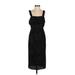 Forever 21 Contemporary Casual Dress - Midi Square Sleeveless: Black Dresses - Women's Size Small