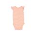 Just One You Made by Carter's Short Sleeve Onesie: Orange Stripes Bottoms - Size 3 Month