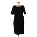 BOSS by HUGO BOSS Casual Dress - Sheath: Black Solid Dresses - Women's Size 12
