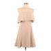 Elizabeth and James Cocktail Dress - Mini Strapless Sleeveless: Tan Solid Dresses - Women's Size 10