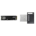 Samsung 980 NVMe M.2 SSD & FIT Plus USB-Stick Typ-A, 128 GB, 400 MB/s Lesen, 60 MB/s Schreiben, kompakter USB 3.1 Flash Drive mit Schlüsselring, Gray, MUF-128AB/APC