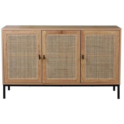Sideboard mit 3 Türen aus Rattan - L120 cm Image