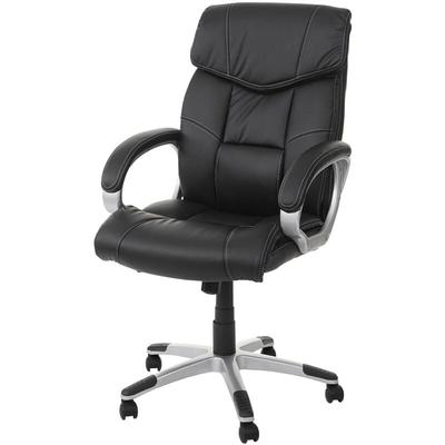 Neuwertig] Bürostuhl HHG 052, Chefsessel Drehstuhl, Kunstleder schwarz Image