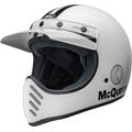 Bell Moto-3 Steve McQueen Motocross Helm, schwarz-weiss, Größe M