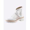 Stiefelette HEINE, Damen, Gr. 42, weiß, Synthetik, Textil, modisch, Schuhe