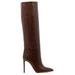 105 Mock Croc Leather Knee-high Boots