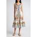 Delicate Garden A-line Cotton Dress