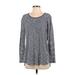 J.Jill Long Sleeve T-Shirt: Gray Tops - Women's Size X-Small