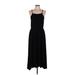 Gap Casual Dress - Midi: Black Solid Dresses - Women's Size Medium Tall