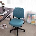 Housse de chaise de bureau d'ordinateur extensible siège de jeu rotatif housse jacquard élastique vert bleu housse de protection housse de siège doux durable lavable