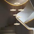 180 cm Conception unique Conception de l'île Lampe suspendue Métal Acrylique Plaqué Finitions Peintes Moderne Style nordique 110-120V 220-240V