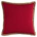 Rizzy Home 22 x 22 Poly Filled Pillow with Cotton Cover in Red