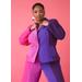 Plus Size Colorblocked Blazer