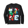 Macaw Lover - Macaw Wearing Santa Hat Christmas Xmas Langarmshirt