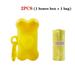 1Pcs Bone Shaped Poop Bag Dispenser Pet Dog Waste Bag Holder Plastic Garbage Bag Dispenser Carrier Case Disposal Bag Dispenser 2pcs Yellow