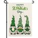 St. Patrick s Day Garden Flag 12x18 Double Sided Irish Holiday Spring Decorations Sign for Home Yard Happy Green Gnomes Clover