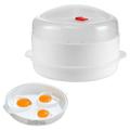 Multifunction Microwave Steamer with Lid and Tray Large Dish Egg Steamer Vegetable Plate Drain Basket Microwave Bowl Food Container Kitchen Cookware Supplies