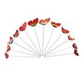 FUYUYU Artificial Flowers 12Pcs Butterfly Stakes Outdoor Yard Planter Flower Pot Bed Garden Decor Yard Art