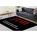 Time Definition Rugs Time Rugs Black and Red Rugs Motivation Rug Personalized Rug Printed Rug Hallway Rug Gift Rug Salon Rug 2.6 x5 - 80x150 cm