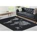 Black And White Rugs Office Rug Floor Rugs Salon Rug Machine Washable Rug Map Rugs Black Rugs Rug Indoor Rug Home Decor Large Rug 3.3 x9.2 - 100x280 cm