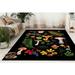 Modern Rug Car Mat Rugs Easy to Clean Rug Bath Rug Colorful Rugs Black Rugs Leaves Rug Entry Rug Mushroom Rugs Outdoor Rug 5.2 x7.5 - 160x230 cm