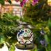 Holloyiver Solar Bird Feeders for Outdoor Hanging Waterproof Hummingbird Feeder Multicolor Bird Printed Feeders Solar Lantern Lights Gifts for Bird Lovers Garden Backyard House Decoration