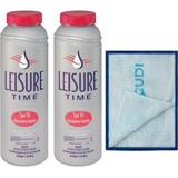Leisure Time Red Spa pH Increaser for Hot Tub & Swimming Pool with Towel 2 Lbs 2-Pack