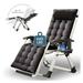 Chair Outdoor Reclining Chair Supports up to 440lbs With Cushion