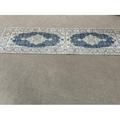 Non Slip Rugs Indoor Rug Floral Rug Bohemian Rug Chenille Printed Stye Rug Thin Rug Accent Rug Navy Blue Rug Cute Rug Hallway Rug Thick Rug 3.3 x9.2 - 100x280 cm