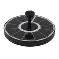 Solar Fountain Light with 8 Nozzles 3.5W 900mAh Colorful Powerful Solar Bird Bath Fountains for Bird Bath Garden Black Nozzle