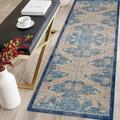 Navy Blue Rugs Muted Rugs Ethnic Pattern Rugs Oushak Rugs Turkish Rug Decorative Rug Runner Rug Colorful Rug Bathroom Rug Large Rug 3.3 x9.2 - 100x280 cm