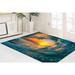 Seascape Rug Landscape Rugs Small Rug Wave Rugs Stair Rug Office Decor Rugs Surfer Wave Landscape Rugs Pattern Rug 5.9 x9.2 - 180x280 cm