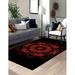 Saloon Rugs Large Rugs Mandala Pattern Rug Door Mat Rugs Entryway Rugs Entry Rug Black And Red Rugs Modern Rugs Outdoor Rugs 2 x3 - 60x90 cm