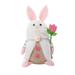 Seniver Easter Basket Decor New Easter Doll Plush Bunny Desktop Ornaments Window Props Holiday Decorations
