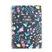 Milue Notepad Spiral Planner Ribbon Bookmark Hidden Card Pocket Travel Journal