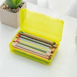 Plastic Pencil Box Large Office Supplies Storage Organizer Box Capacity Pencil Boxes Clear Boxes With Snap-tight Lid Stackable Design And Stylish Office Supplies Storage Organizer Box