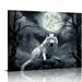 ARISTURING Wolf Poster - Wolf Wall Art - Wolf Pictures - Wolf Paintings - Wolf Canvas - Wolf Wall Decor - Wolf Prints - Cool Wolf Posters - Wolf Room Decor - Animal Posters