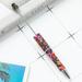 Yeahmol Beadable Pens with Black Refills 10pcs / set Ballpoint Pens for DIY Focals Beads Charms Printed 11 Flower D Y08G8P9G