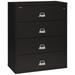 FireKing Black Fire Resistant File Cabinet - 4 Drawer Lateral 44 wide