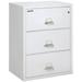 FireKing Arctic White Fire Resistant File Cabinet - 3 Drawer Lateral 31 wide