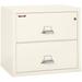 FireKing Ivory White Fire Resistant File Cabinet - 2 Drawer Lateral 31 wide