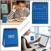 Sueyeuwdi Calendar Calendars Planners & Organizers English Mini Desk Fresh And Portable Pendulums Calendar Table Decoration Home Decoration Calendar 2022 Wall Calendar home decor