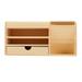 Desktop Storage Box Organizing Holder Remote Controls Container Organizer Wooden