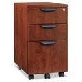 Alera Alera VA572816MC Valencia Mobile B/B/F Pedestal File 15 7/8 x 20 1/2 x 28 3/8 Med Cherry