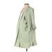Smallshow Casual Dress - Party V Neck Long sleeves: Green Solid Dresses - Women's Size Small Maternity
