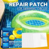 Austok Pool Patch Pool Repair Patches Repair Patches Self-Adhesive Plastic Patches Repair Patches Kit Vinyl Pool Liner Patch for Inflatable Boat Raft Kayak Canoe Air Bed Plastic Repair Patch